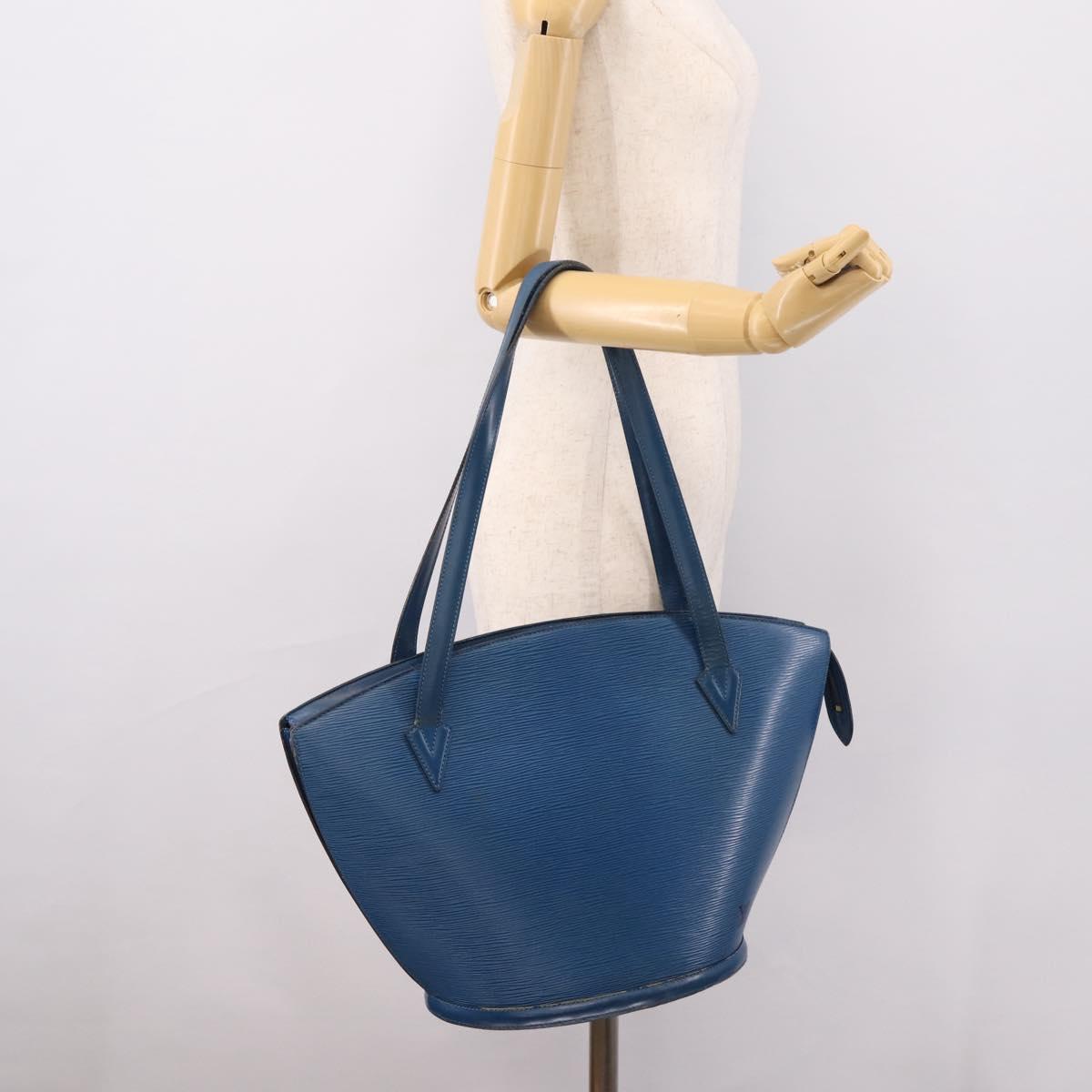 LOUIS VUITTON Epi Saint Jacques Shopping Bag Blue M52275 LV Auth ep15960