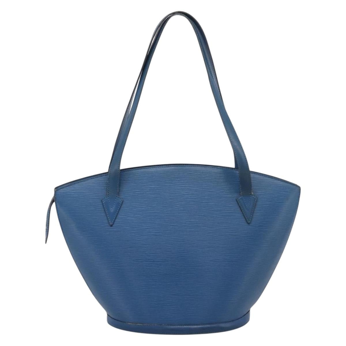 LOUIS VUITTON Epi Saint Jacques Shopping Bag Blue M52275 LV Auth ep15960