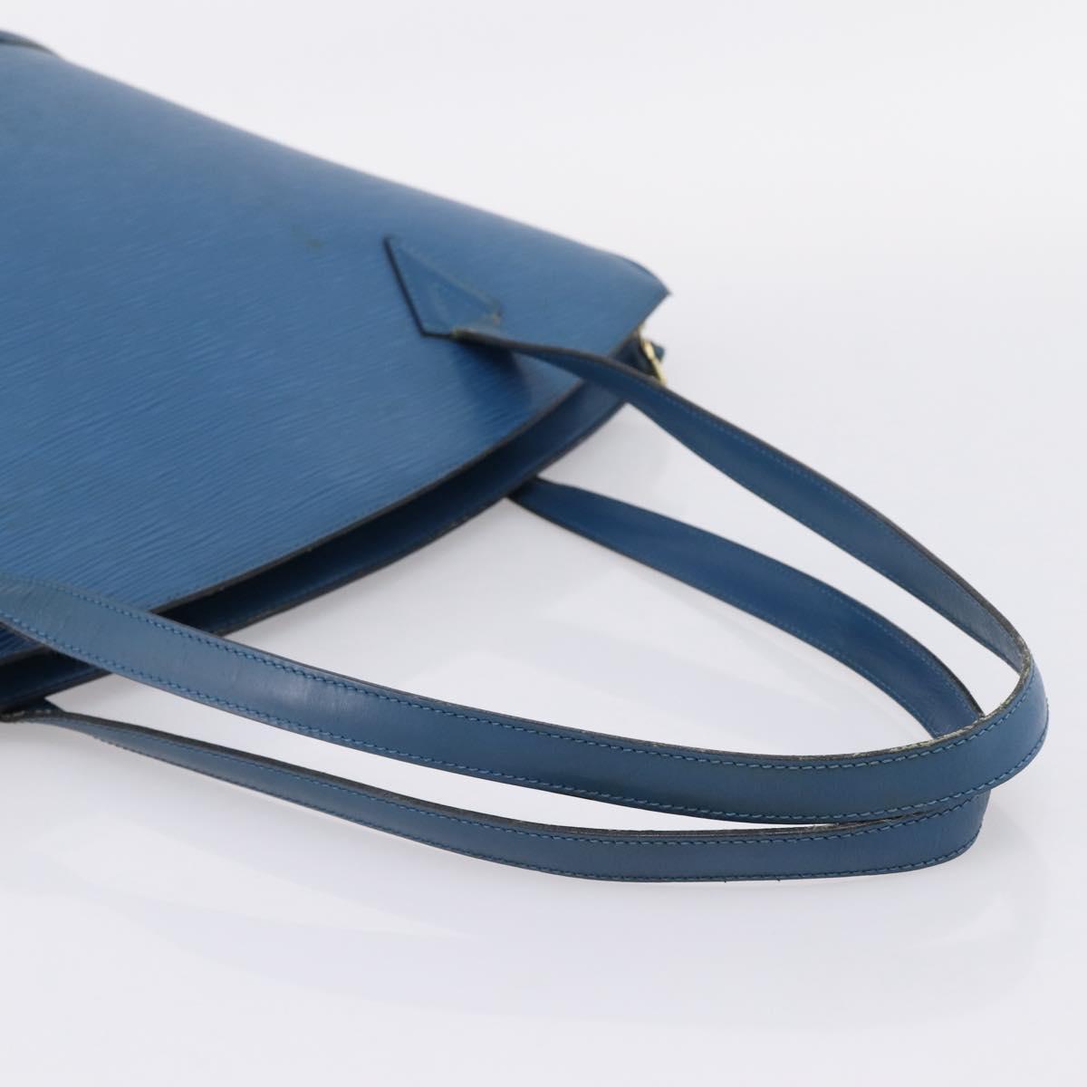 LOUIS VUITTON Epi Saint Jacques Shopping Bag Blue M52275 LV Auth ep15960