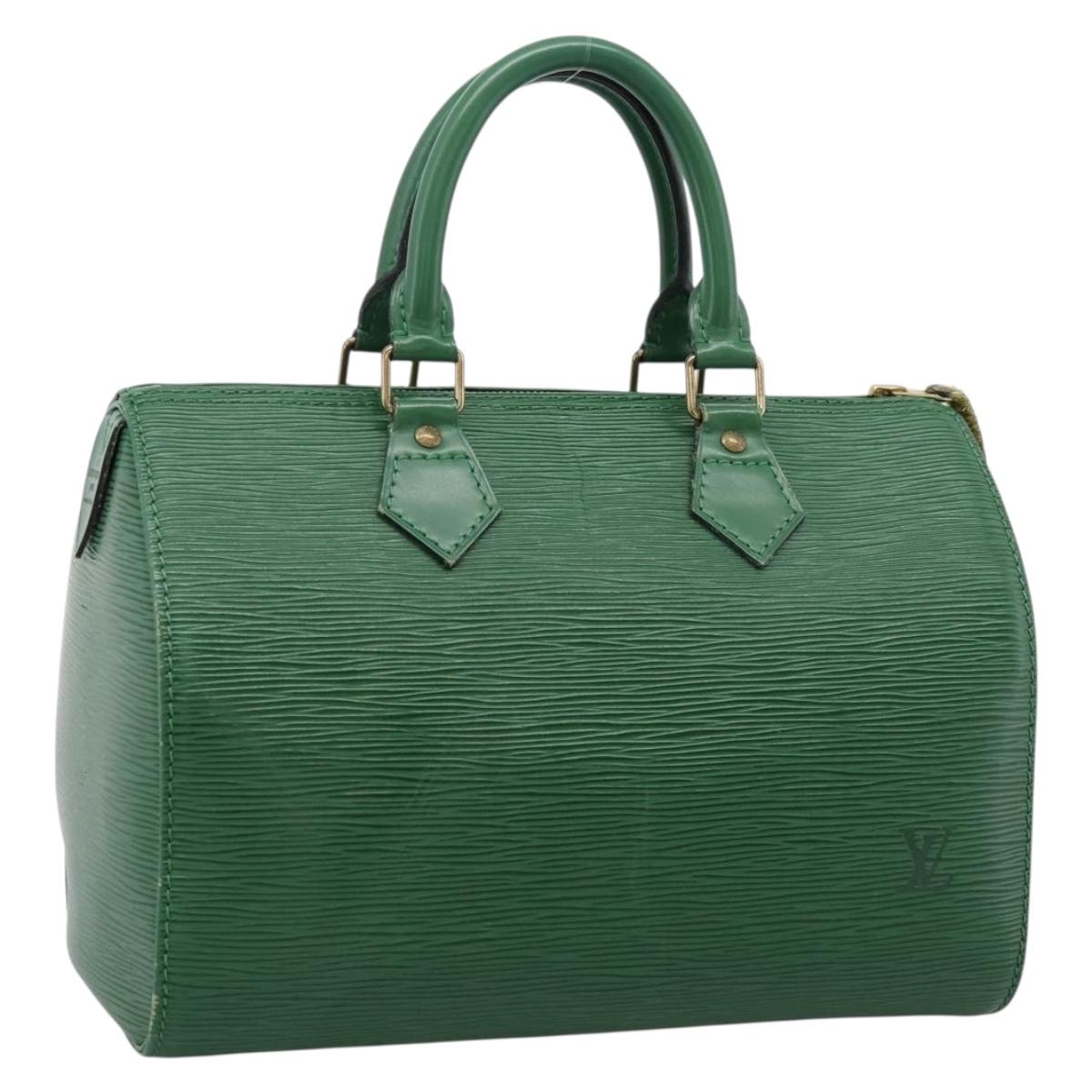 LOUIS VUITTON Epi Speedy 25 Hand Bag Borneo Green M43014 LV Auth ep15965