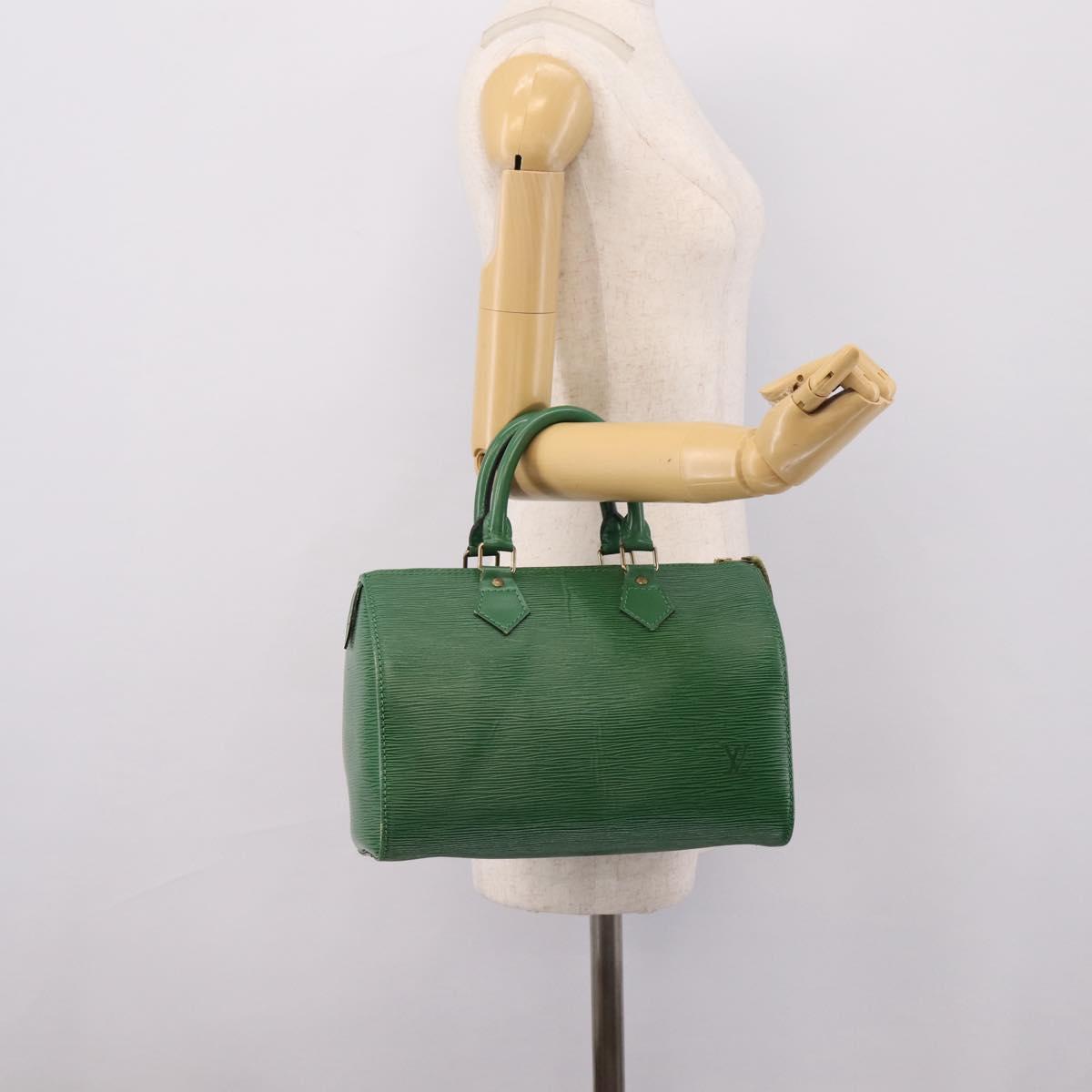 LOUIS VUITTON Epi Speedy 25 Hand Bag Borneo Green M43014 LV Auth ep15965