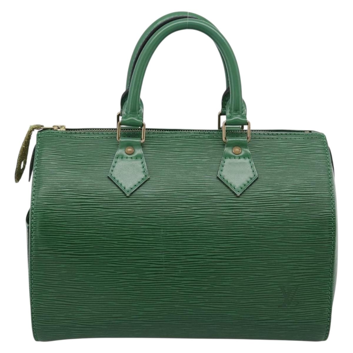 LOUIS VUITTON Epi Speedy 25 Hand Bag Borneo Green M43014 LV Auth ep15965