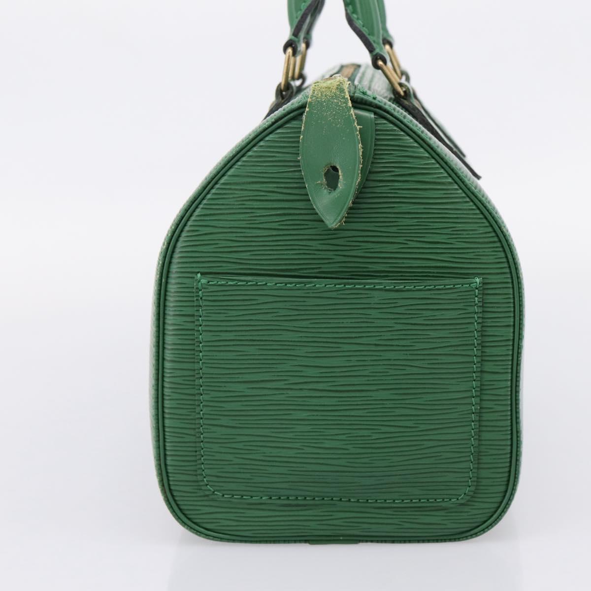 LOUIS VUITTON Epi Speedy 25 Hand Bag Borneo Green M43014 LV Auth ep15965