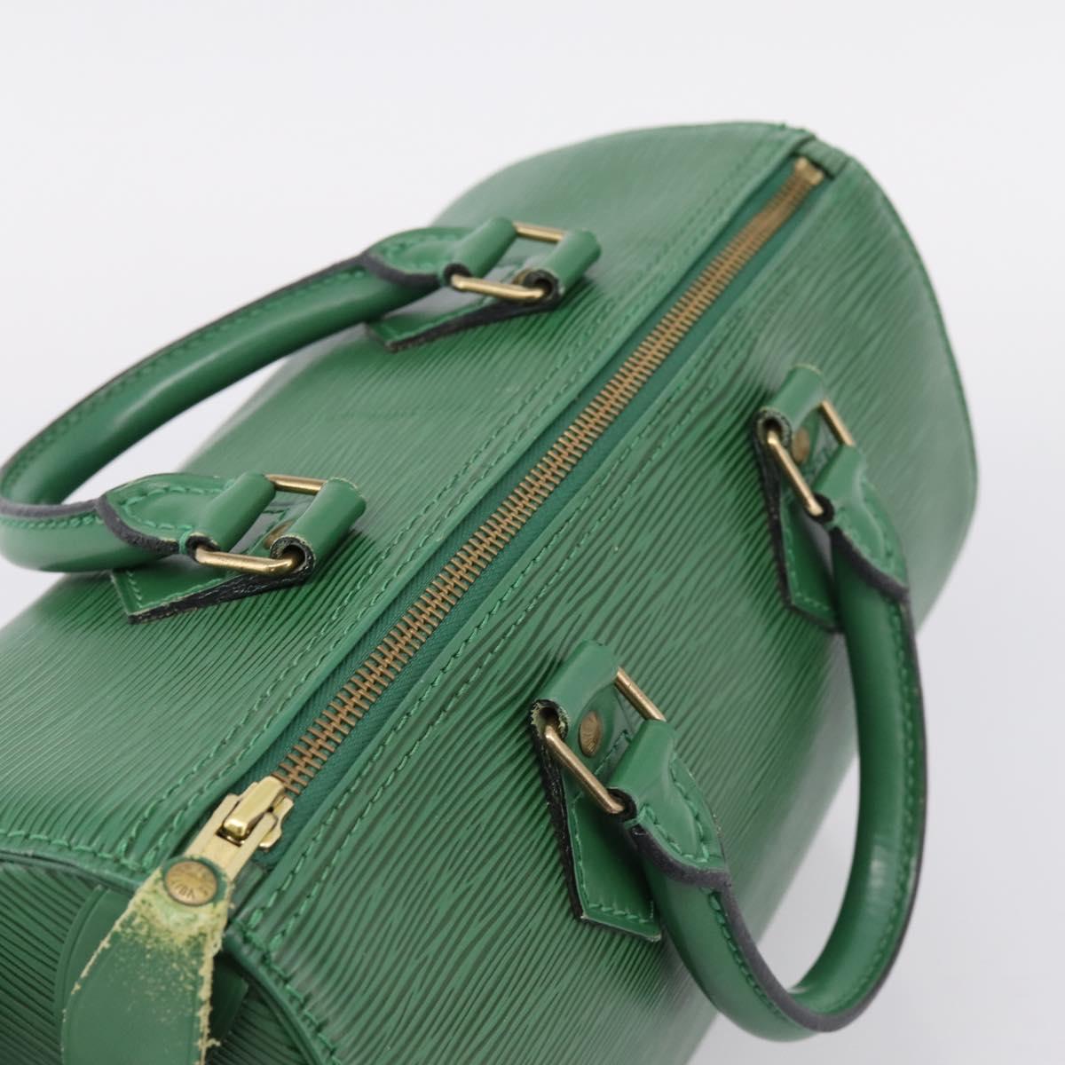 LOUIS VUITTON Epi Speedy 25 Hand Bag Borneo Green M43014 LV Auth ep15965