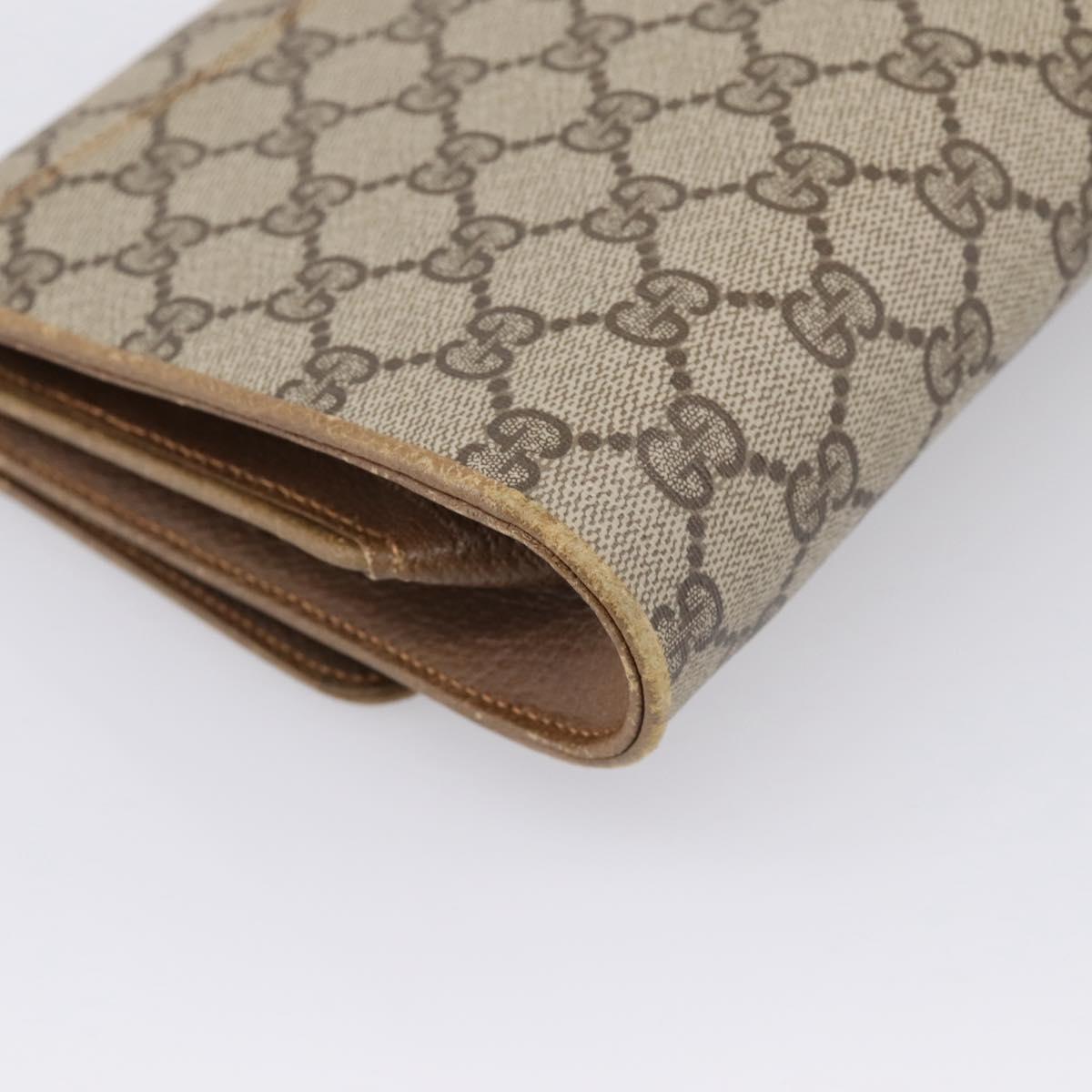 GUCCI GG Supreme Shoulder Bag PVC Beige Gold 94 02 050 Auth ep15966