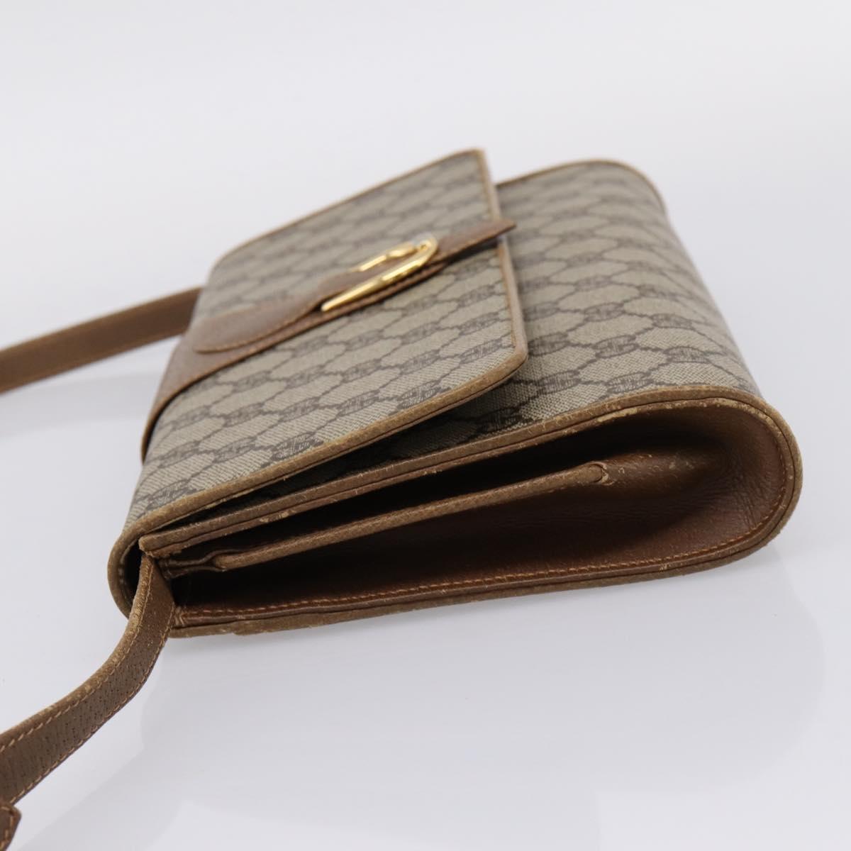 GUCCI GG Supreme Shoulder Bag PVC Beige Gold 94 02 050 Auth ep15966