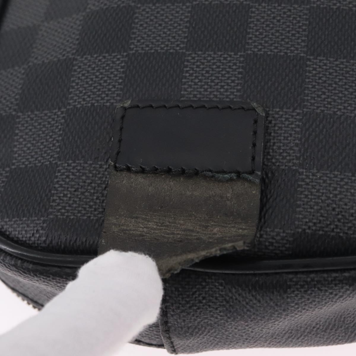 LOUIS VUITTON Damier Graphite Ambreil Shoulder Bag N41289 LV Auth ep15967