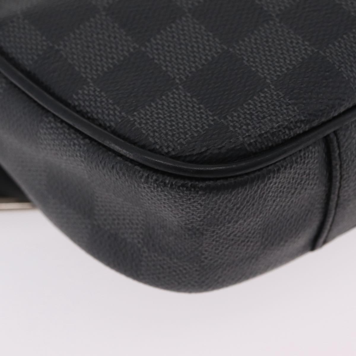 LOUIS VUITTON Damier Graphite Ambreil Shoulder Bag N41289 LV Auth ep15967