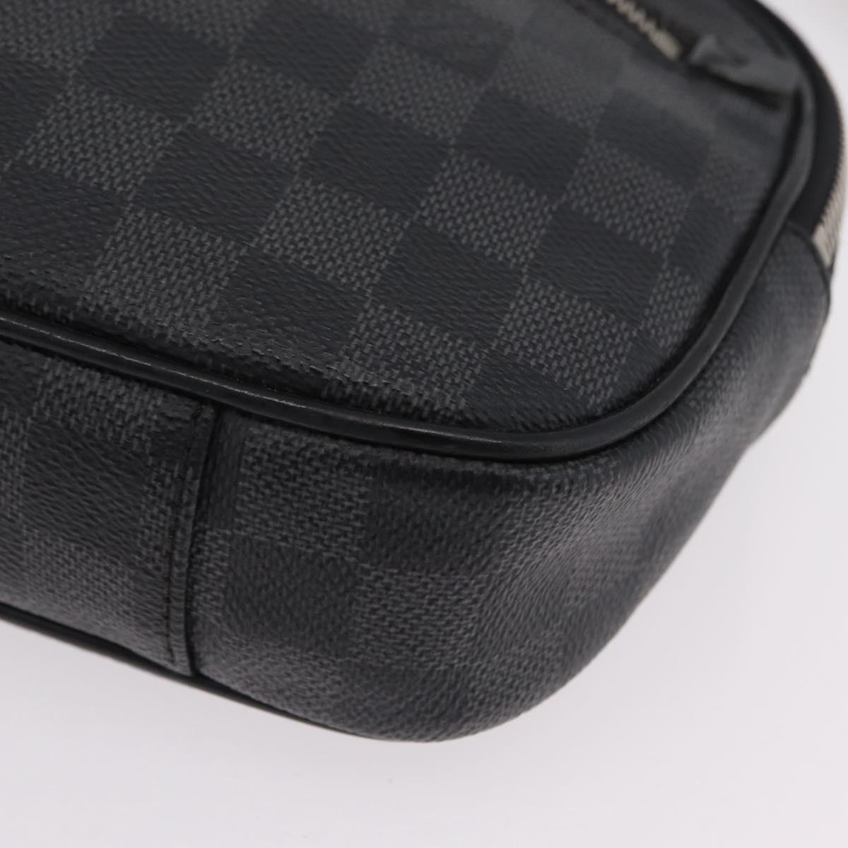 LOUIS VUITTON Damier Graphite Ambreil Shoulder Bag N41289 LV Auth ep15967
