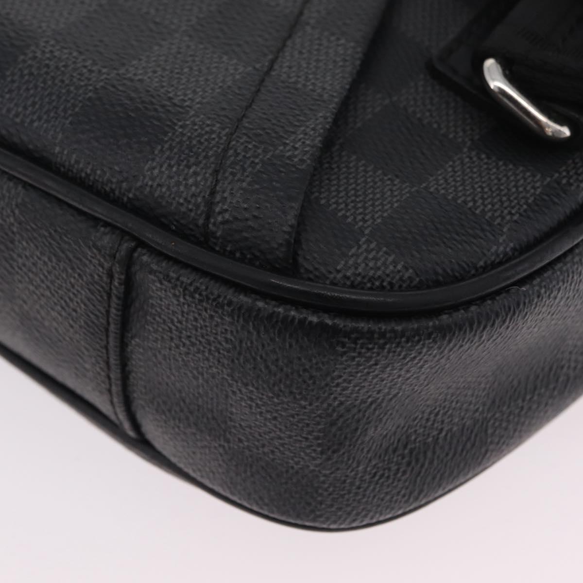 LOUIS VUITTON Damier Graphite Ambreil Shoulder Bag N41289 LV Auth ep15967