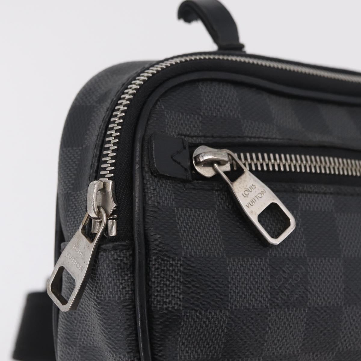 LOUIS VUITTON Damier Graphite Ambreil Shoulder Bag N41289 LV Auth ep15967