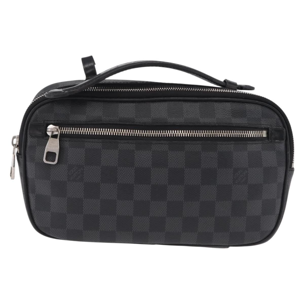 LOUIS VUITTON Damier Graphite Ambreil Shoulder Bag N41289 LV Auth ep15967