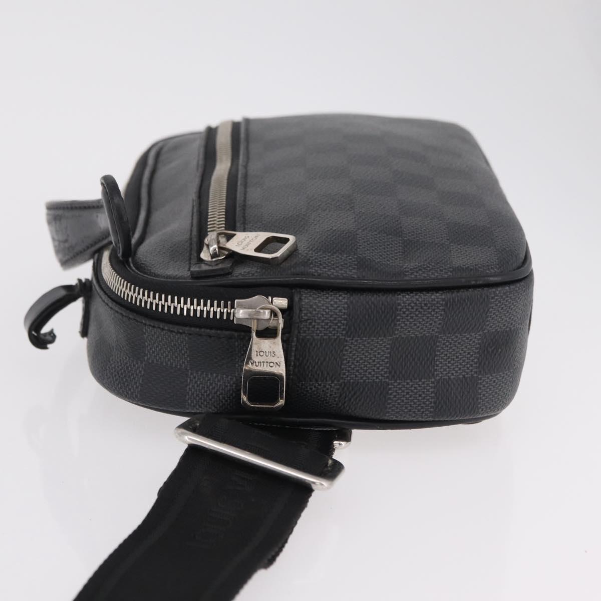 LOUIS VUITTON Damier Graphite Ambreil Shoulder Bag N41289 LV Auth ep15967