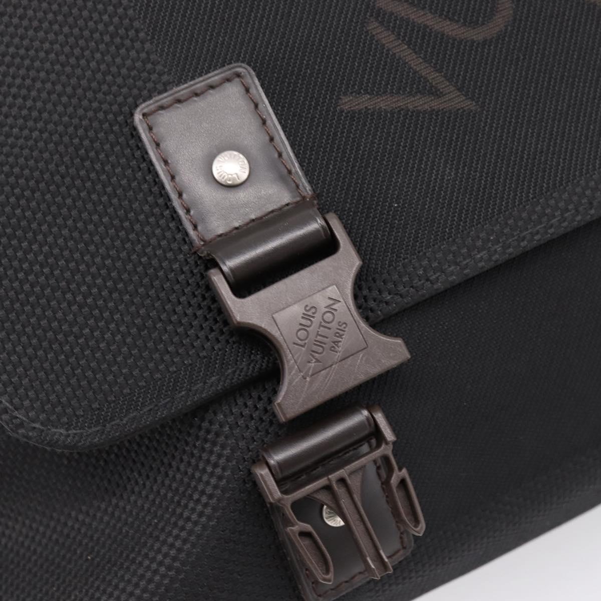 LOUIS VUITTON Damier Geant Roux Shoulder Bag Black M93079 LV Auth ep15970