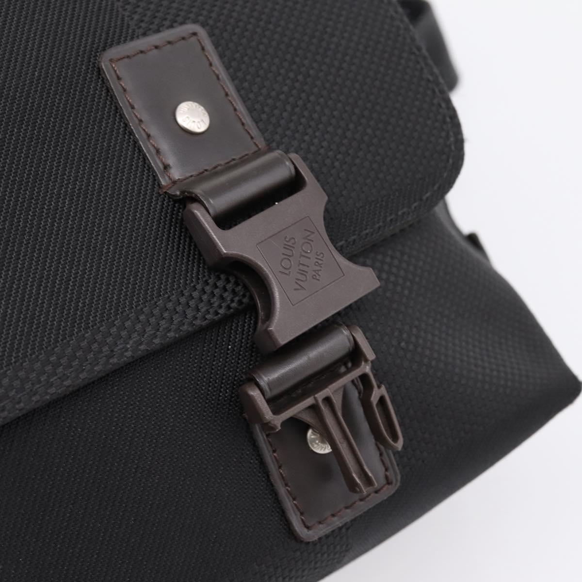 LOUIS VUITTON Damier Geant Roux Shoulder Bag Black M93079 LV Auth ep15970