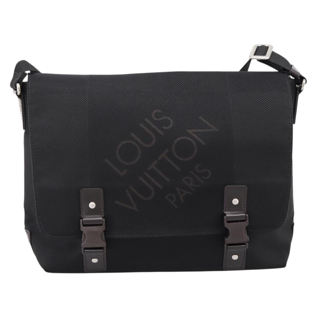 LOUIS VUITTON Damier Geant Roux Shoulder Bag Black M93079 LV Auth ep15970