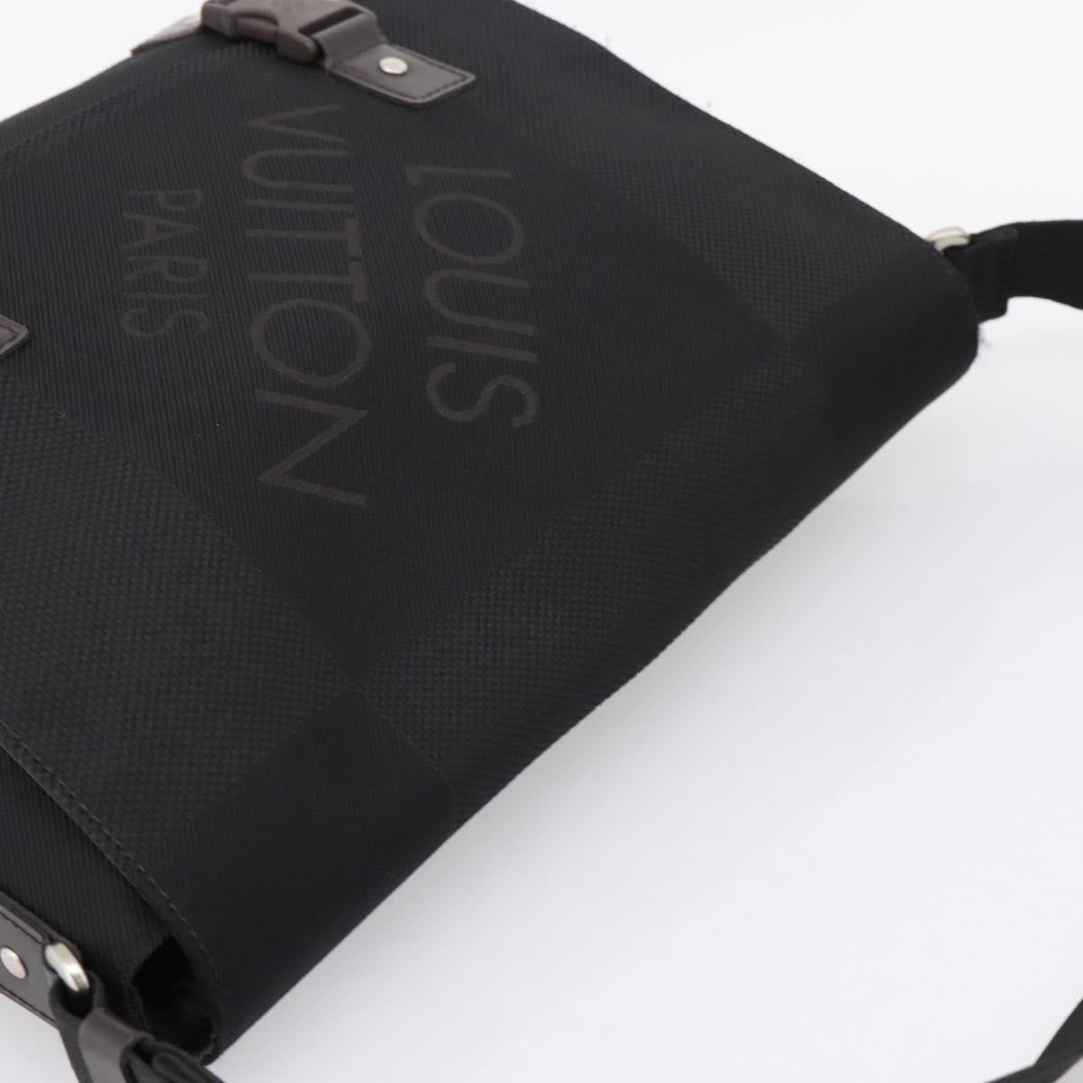 LOUIS VUITTON Damier Geant Roux Shoulder Bag Black M93079 LV Auth ep15970