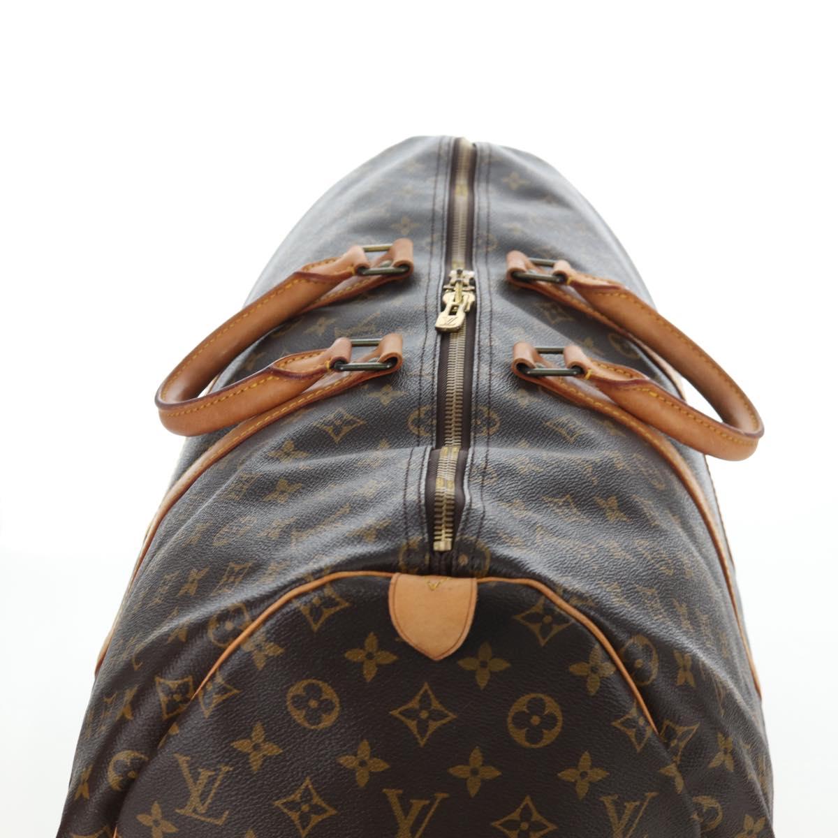 LOUIS VUITTON Monogram Keepall 55 Boston Bag M41424 LV Auth ep15975A