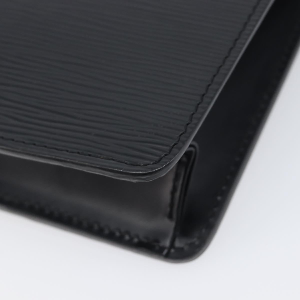 LOUIS VUITTON Epi Pochette Homme Clutch Bag Black M52522 LV Auth ep15979V