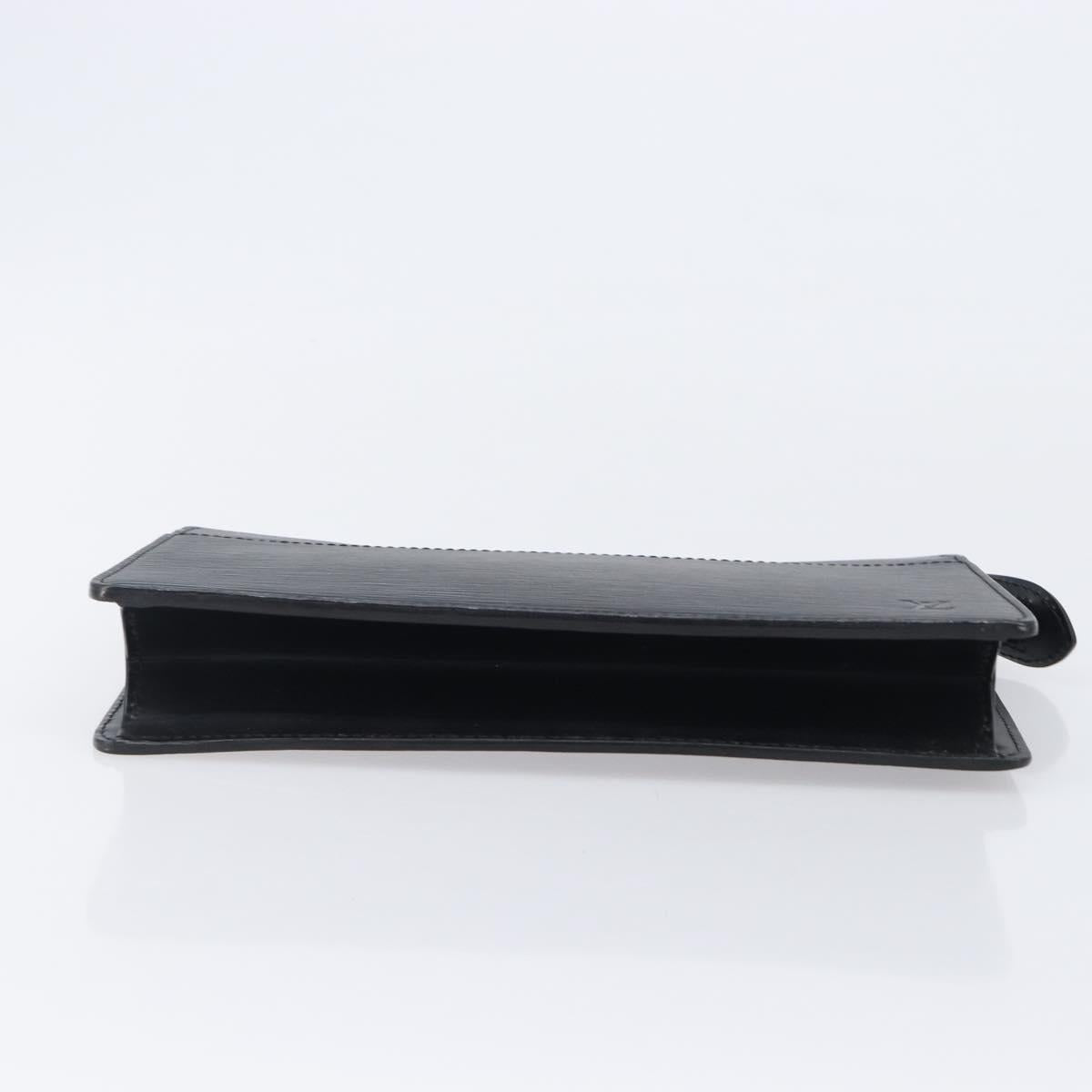 LOUIS VUITTON Epi Pochette Homme Clutch Bag Black M52522 LV Auth ep15979V
