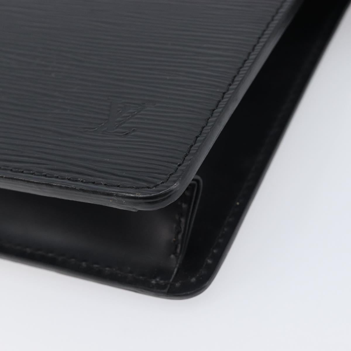 LOUIS VUITTON Epi Pochette Homme Clutch Bag Black M52522 LV Auth ep15979V