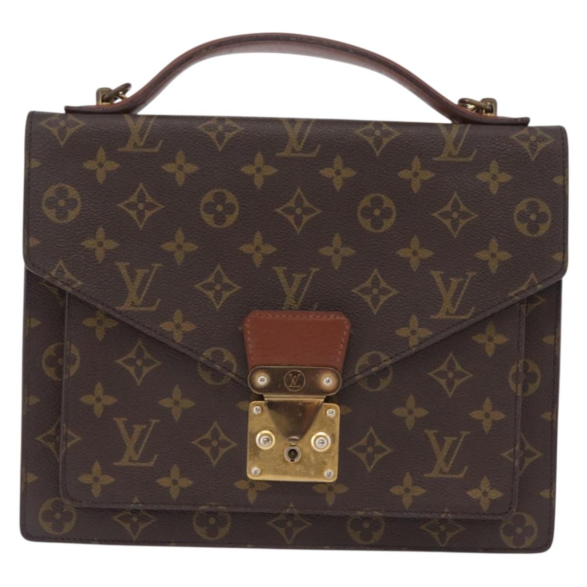 LOUIS VUITTON Monogram Monceau28 Hand Bag M51185 LV Auth ep15982