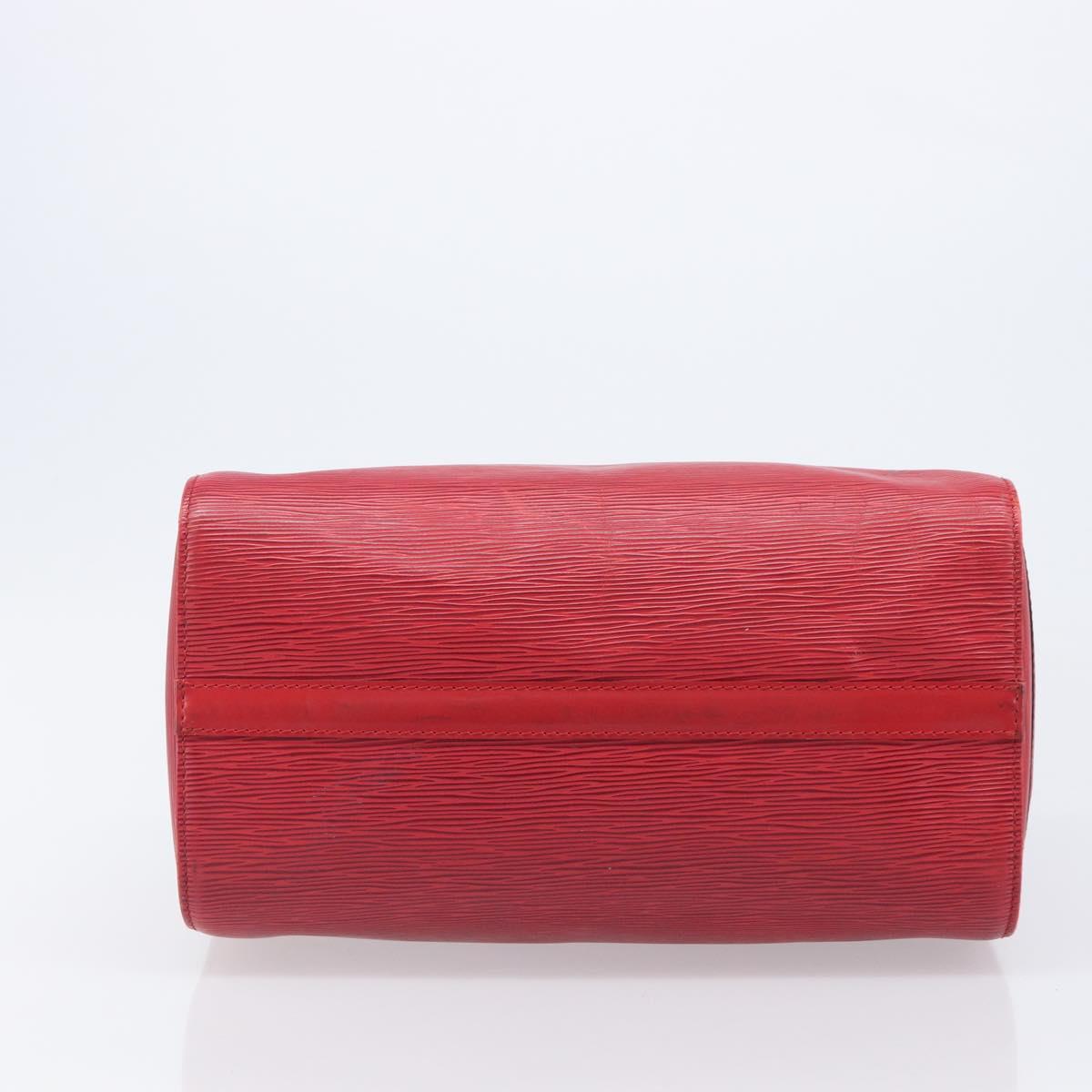 LOUIS VUITTON Epi Speedy 30 Hand Bag Castilian Red M43007 LV Auth ep15983A