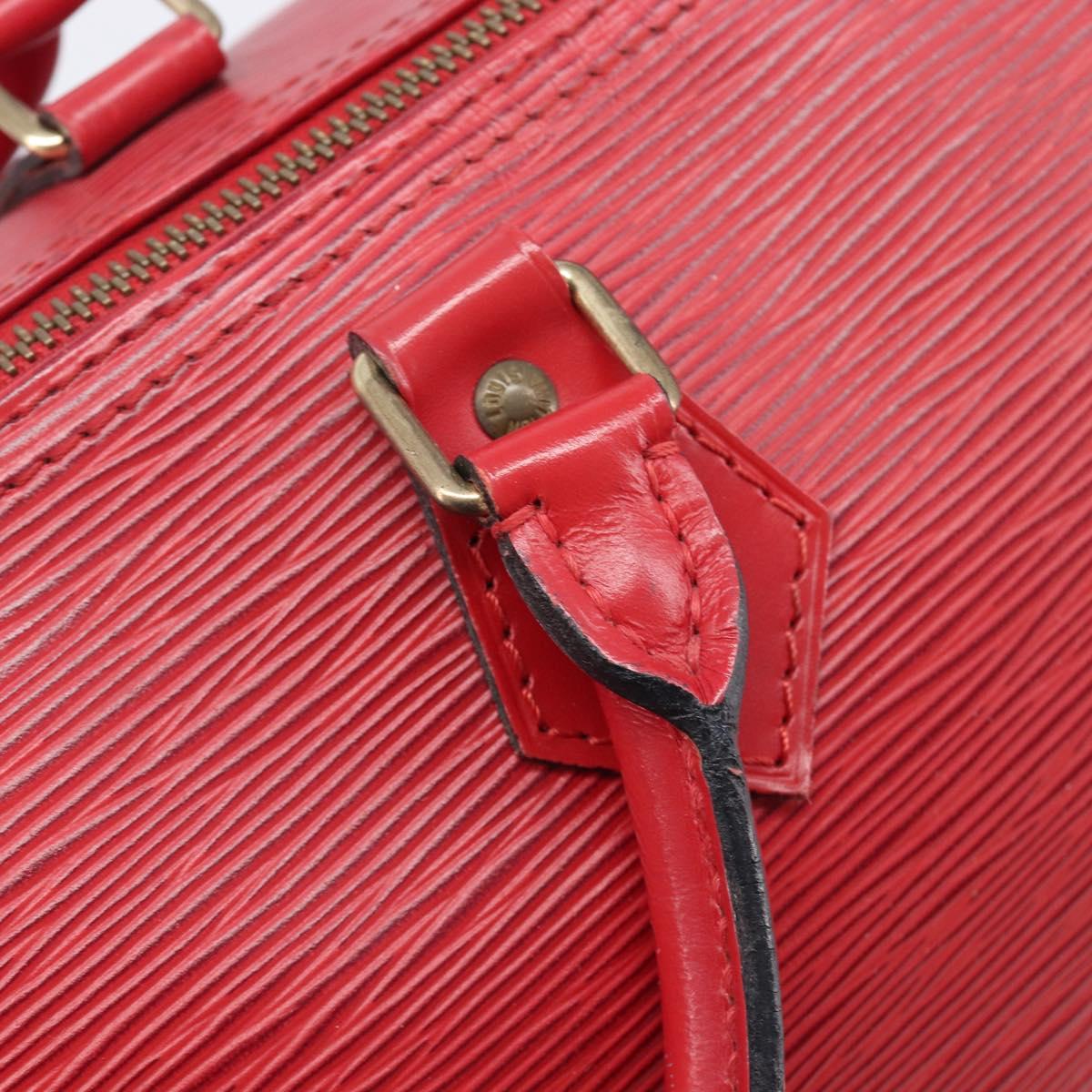 LOUIS VUITTON Epi Speedy 30 Hand Bag Castilian Red M43007 LV Auth ep15983A