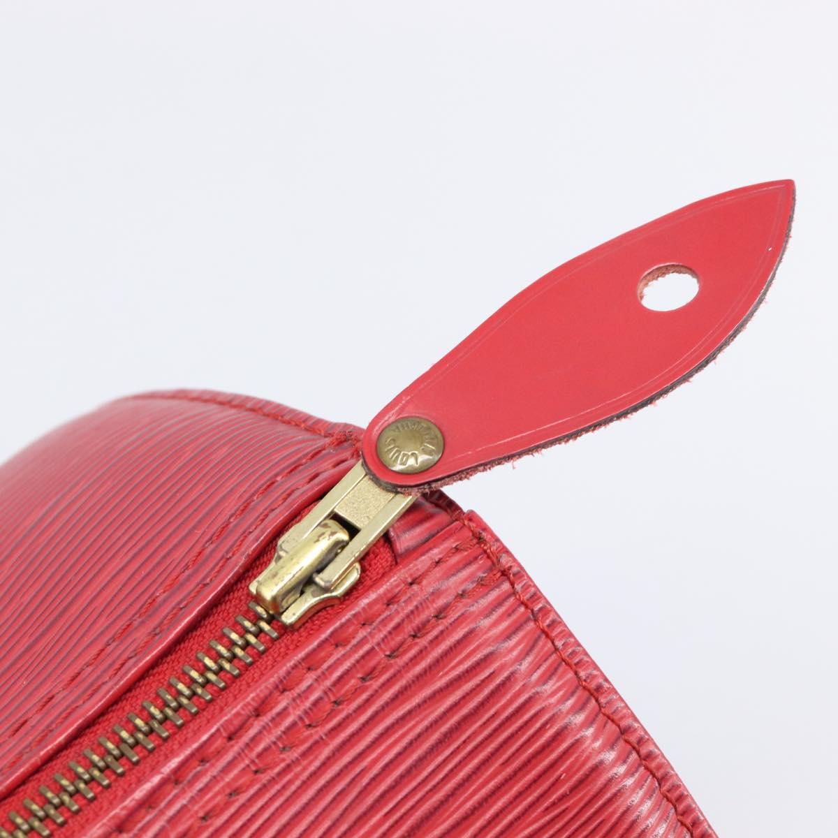 LOUIS VUITTON Epi Speedy 30 Hand Bag Castilian Red M43007 LV Auth ep15983A