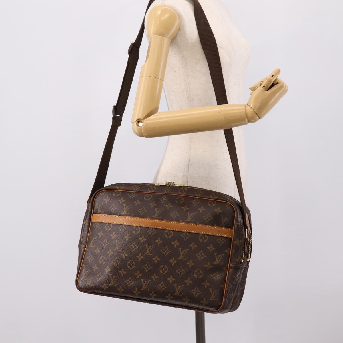 LOUIS VUITTON Monogram Reporter GM Shoulder Bag M45252 LV Auth ep15986