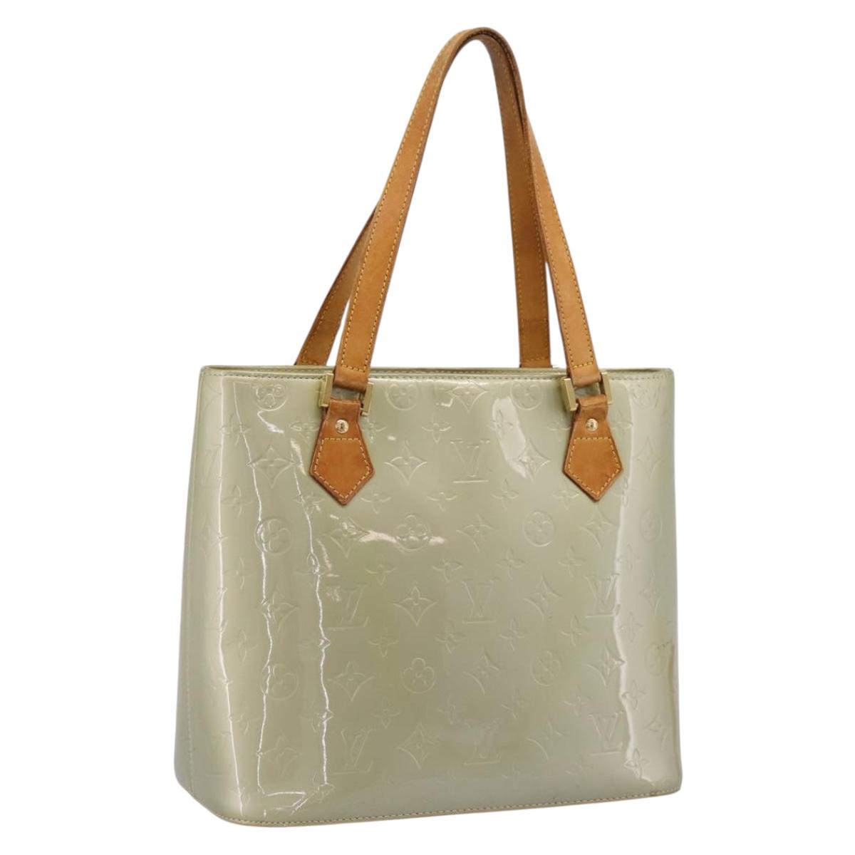 LOUIS VUITTON Monogram Vernis Houston Hand Bag Gris M91053 LV Auth ep15992