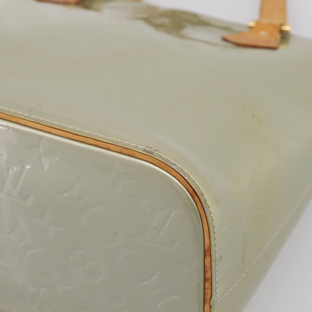 LOUIS VUITTON Monogram Vernis Houston Hand Bag Gris M91053 LV Auth ep15992