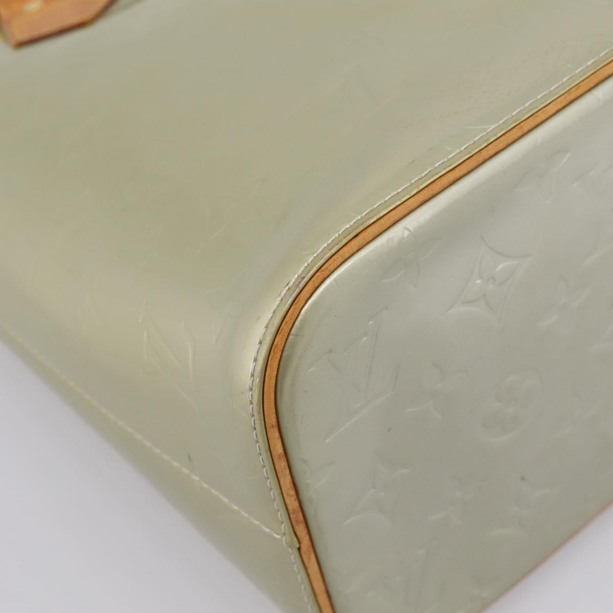 LOUIS VUITTON Monogram Vernis Houston Hand Bag Gris M91053 LV Auth ep15992