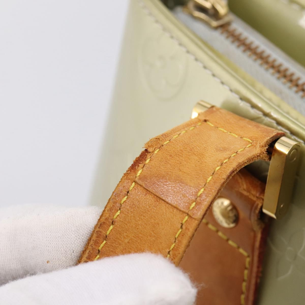 LOUIS VUITTON Monogram Vernis Houston Hand Bag Gris M91053 LV Auth ep15992