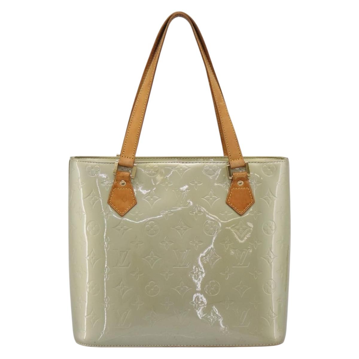 LOUIS VUITTON Monogram Vernis Houston Hand Bag Gris M91053 LV Auth ep15992