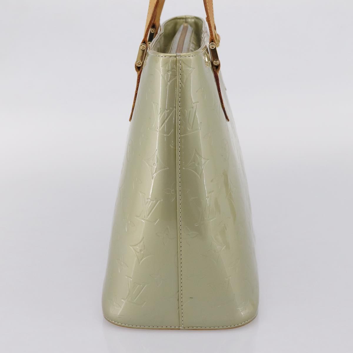 LOUIS VUITTON Monogram Vernis Houston Hand Bag Gris M91053 LV Auth ep15992