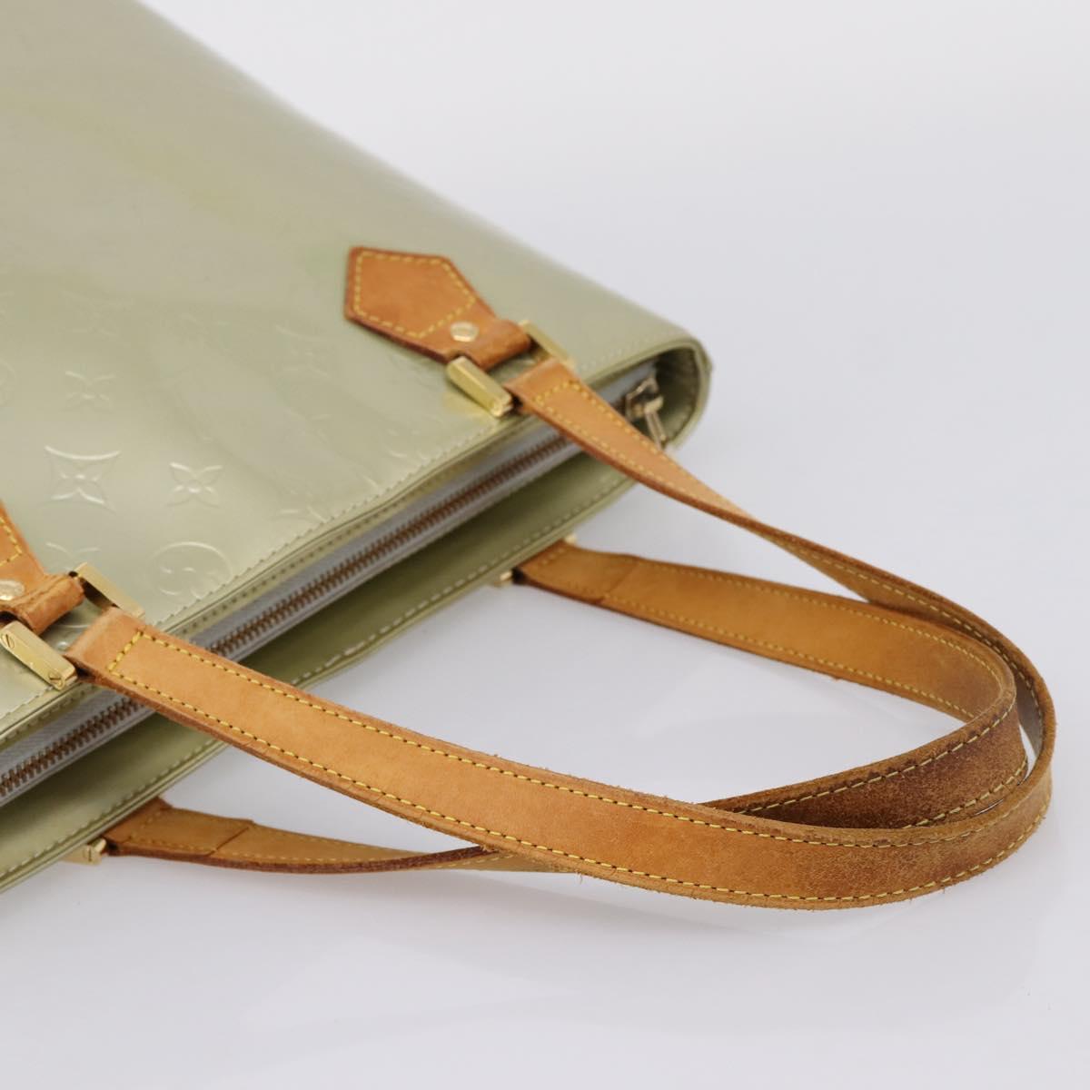 LOUIS VUITTON Monogram Vernis Houston Hand Bag Gris M91053 LV Auth ep15992