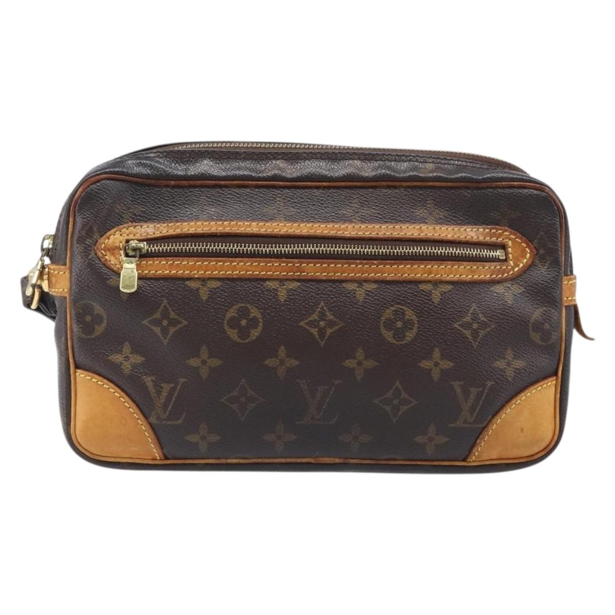 LOUIS VUITTON Monogram Marly Dragonne GM Clutch Bag M51825 LV Auth ep15995