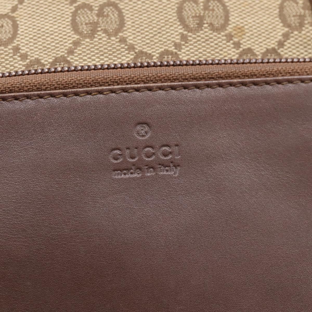 GUCCI GG Canvas Tote Bag Beige Silver 019 0402 Auth ep15996