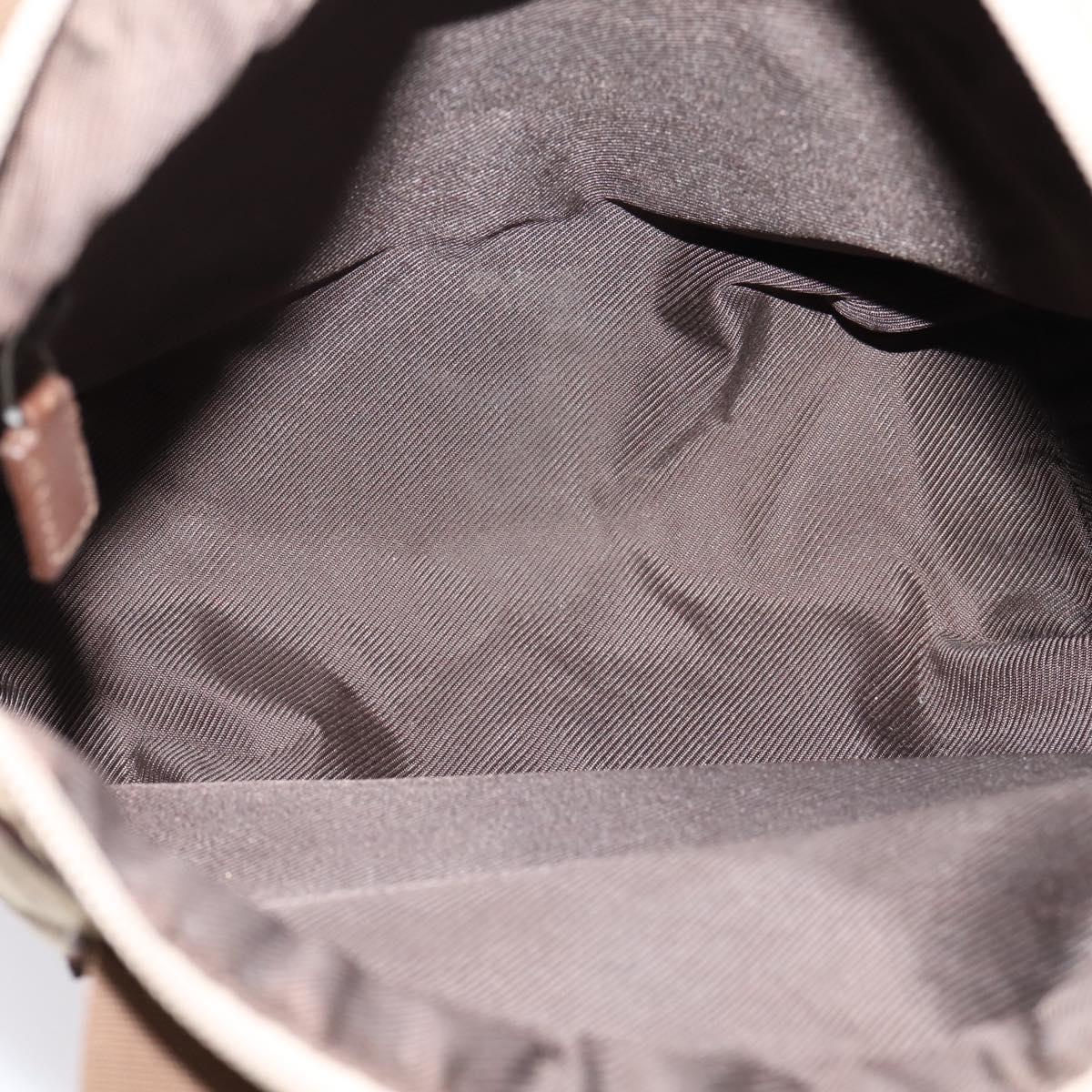 GUCCI GG Canvas Tote Bag Beige Silver 019 0402 Auth ep15996