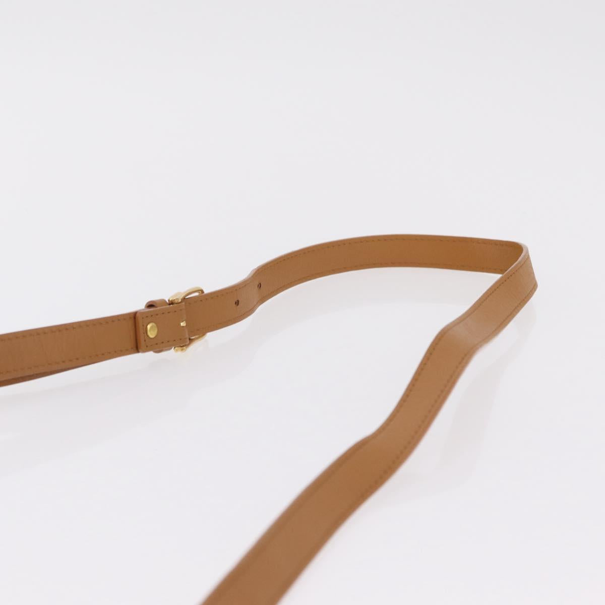 SAINT LAURENT Shoulder Bag PVC Canvas Black Gold Auth ep16000A