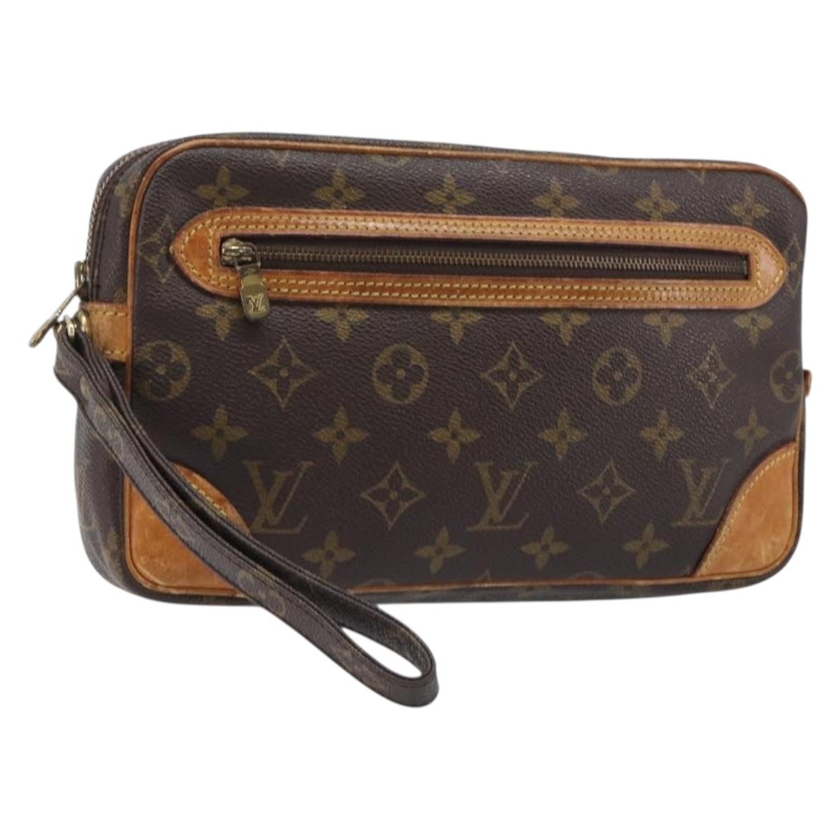 LOUIS VUITTON Monogram Marly Dragonne GM Clutch Bag M51825 LV Auth ep16003