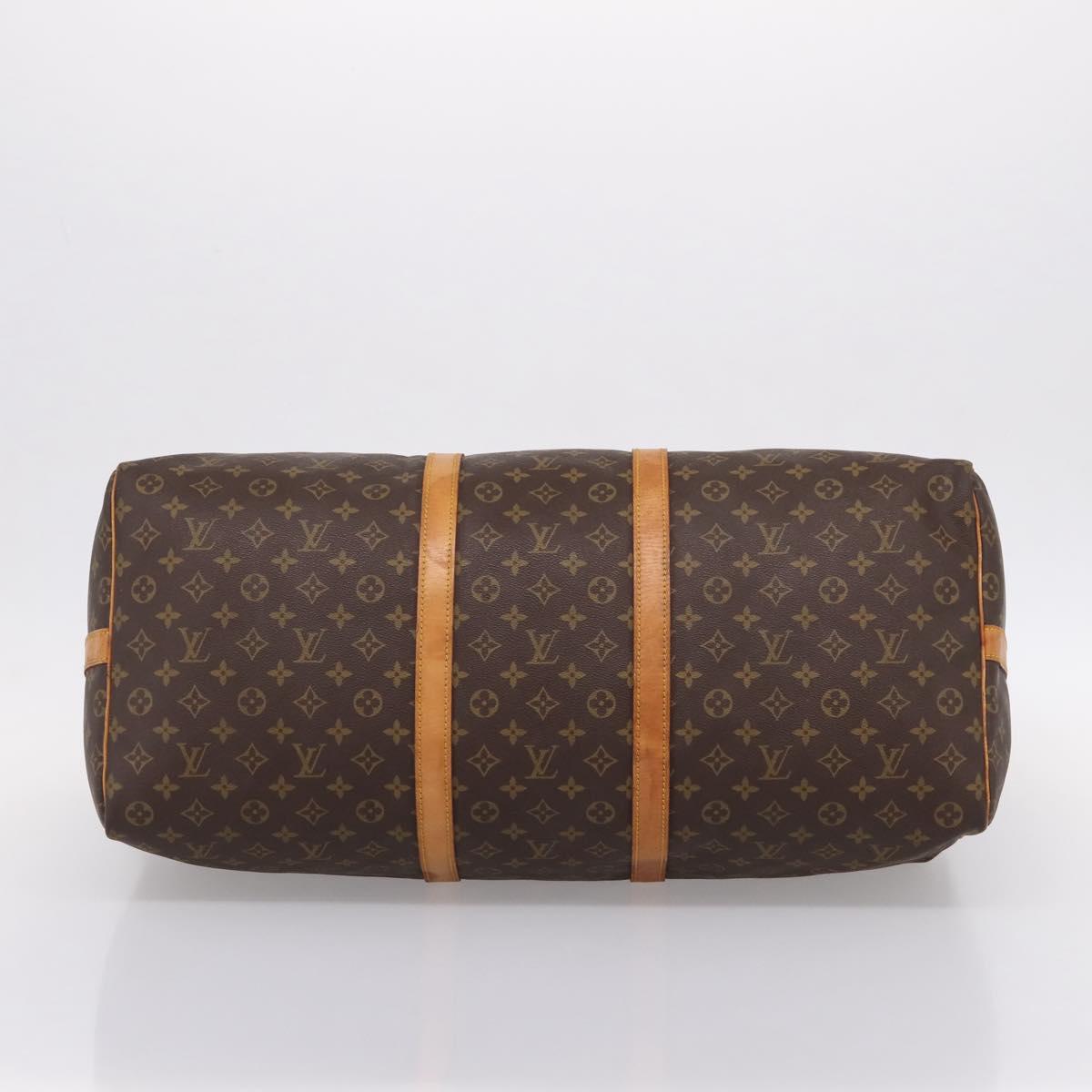 LOUIS VUITTON Monogram Keepall Bandouliere 60 Boston Bag M41412 LV Auth ep16005