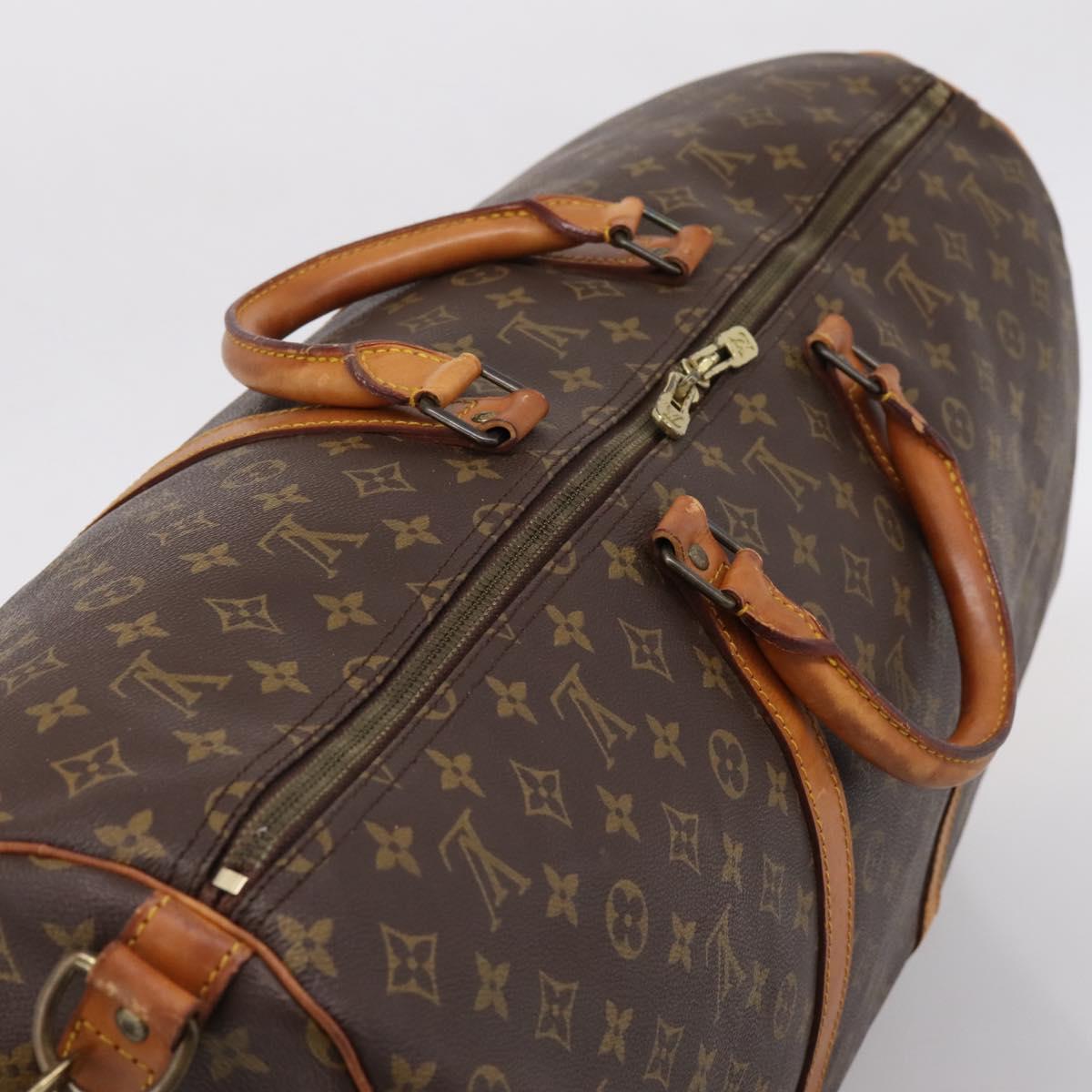 LOUIS VUITTON Monogram Keepall Bandouliere 60 Boston Bag M41412 LV Auth ep16005