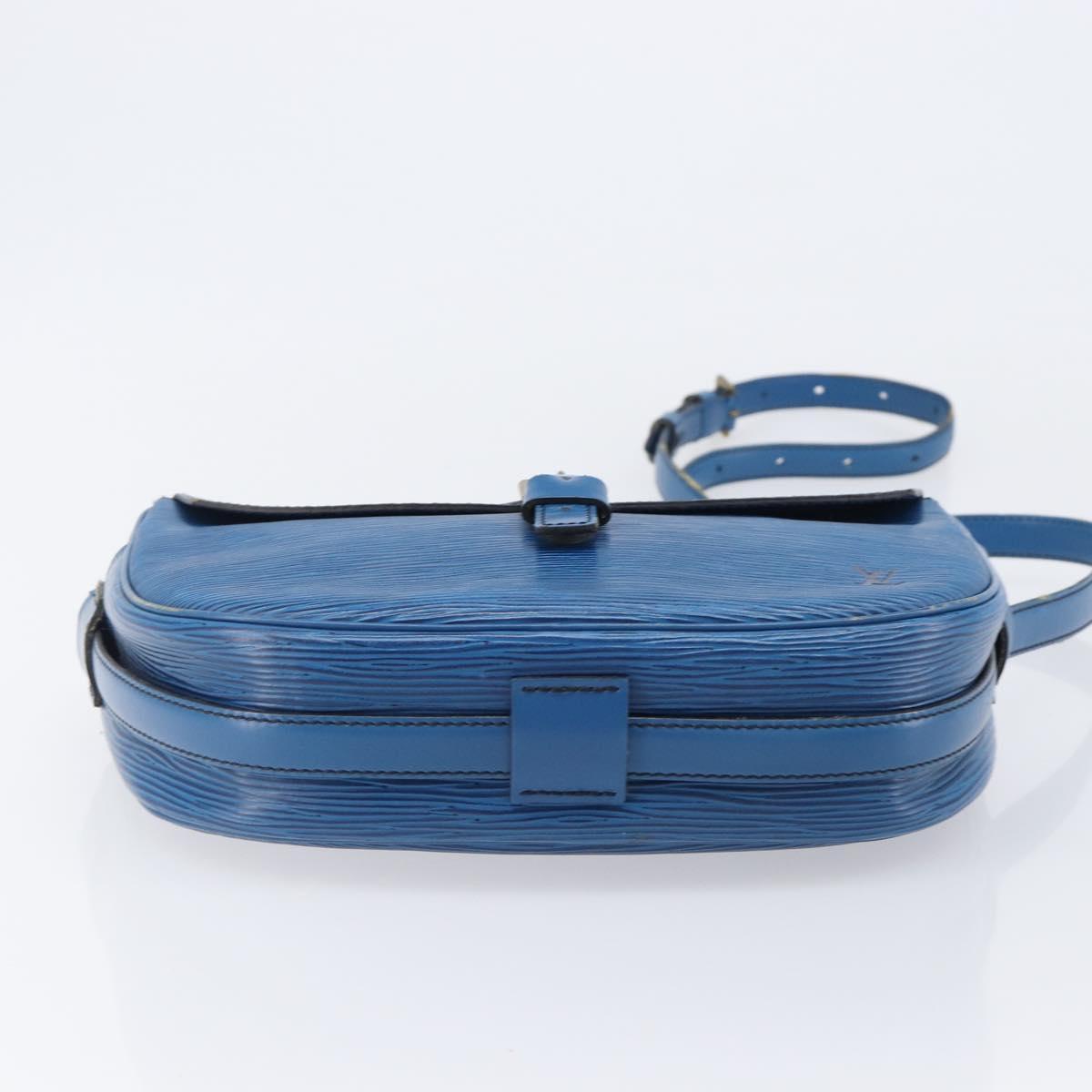 LOUIS VUITTON Epi Jeune Fille MM Shoulder Bag Toledo Blue M52155 LV Auth ep16006