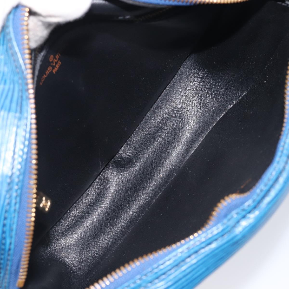 LOUIS VUITTON Epi Jeune Fille MM Shoulder Bag Toledo Blue M52155 LV Auth ep16006