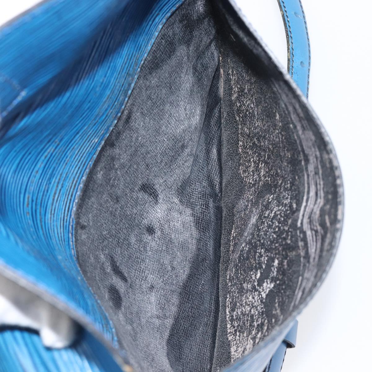 LOUIS VUITTON Epi Jeune Fille MM Shoulder Bag Toledo Blue M52155 LV Auth ep16006