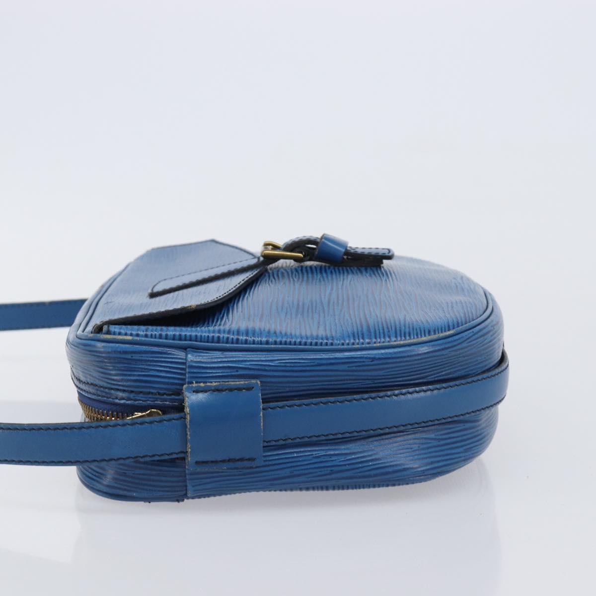 LOUIS VUITTON Epi Jeune Fille MM Shoulder Bag Toledo Blue M52155 LV Auth ep16006
