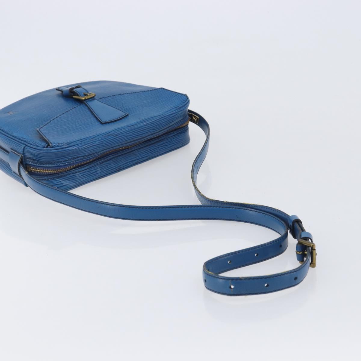LOUIS VUITTON Epi Jeune Fille MM Shoulder Bag Toledo Blue M52155 LV Auth ep16006
