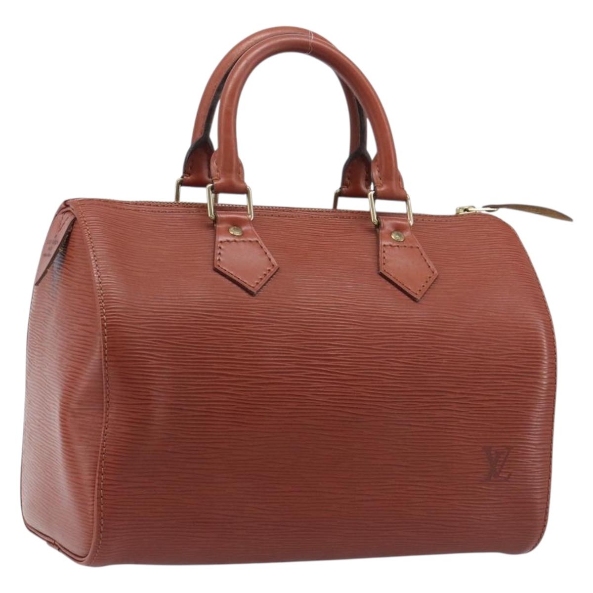 LOUIS VUITTON Epi Speedy 25 Hand Bag Brown M43013 LV Auth ep16007A